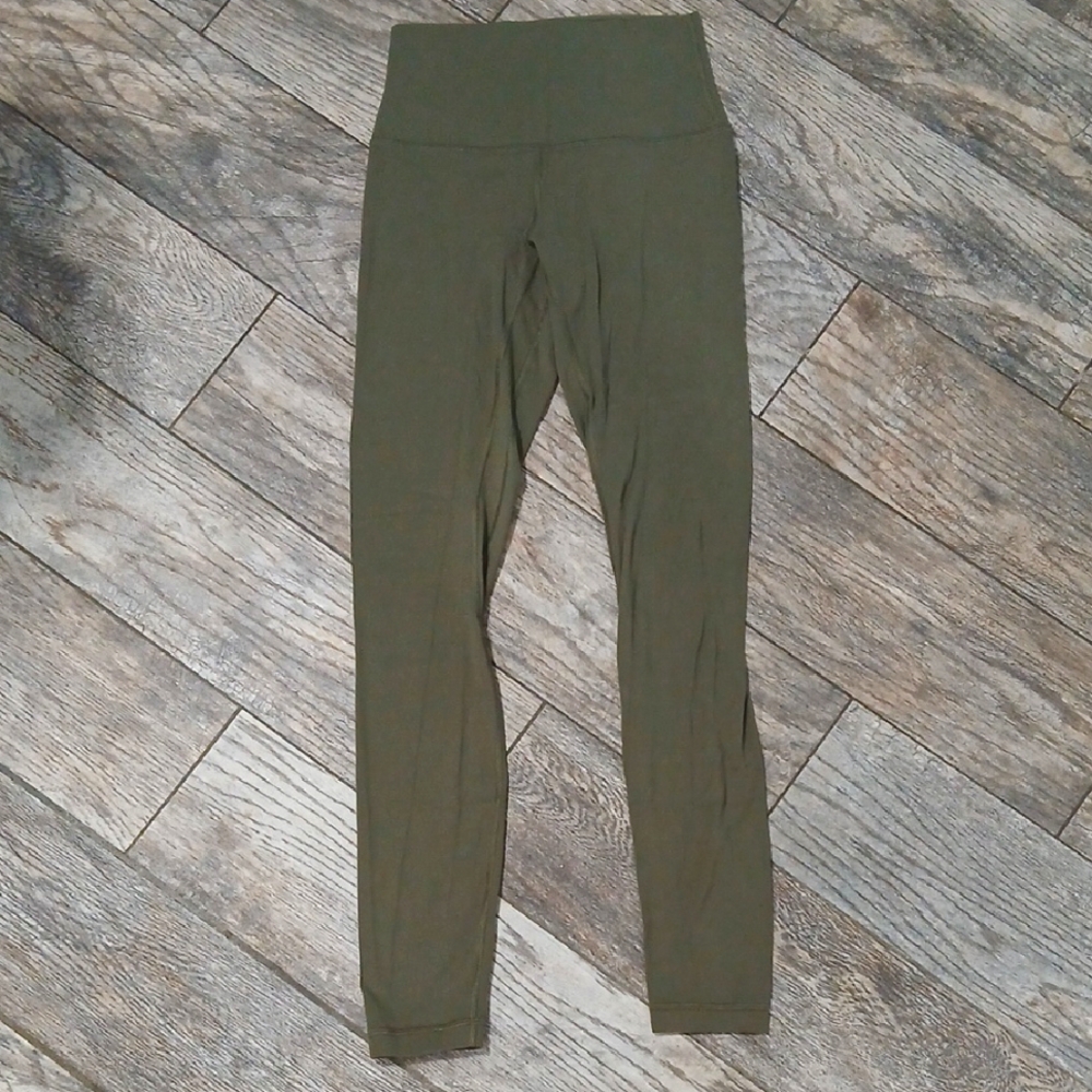 Lululemon Olive Green Align Leggings~ Womens Size 4